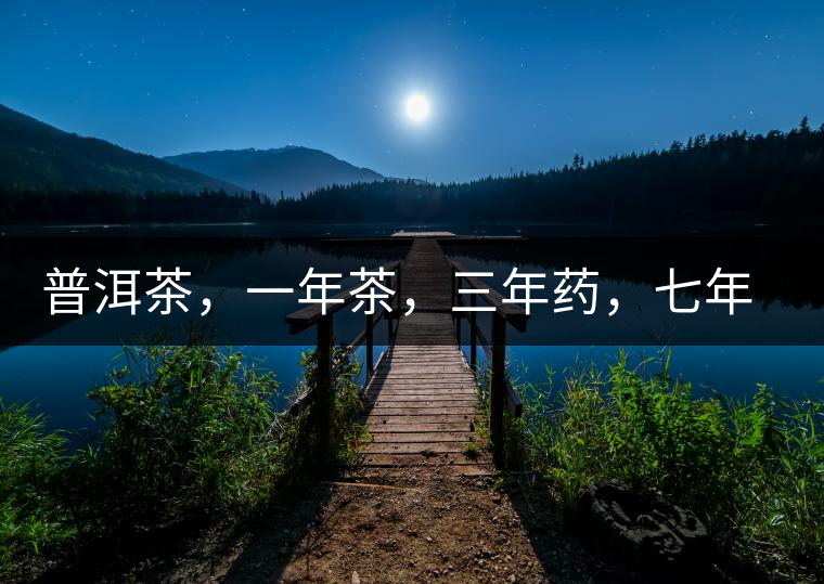 普洱茶，一年茶，三年藥，七年寶