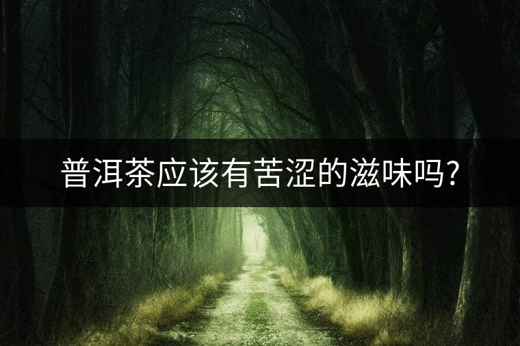 普洱茶應(yīng)該有苦澀的滋味嗎? 普洱茶應(yīng)該有苦澀的滋味嗎?
