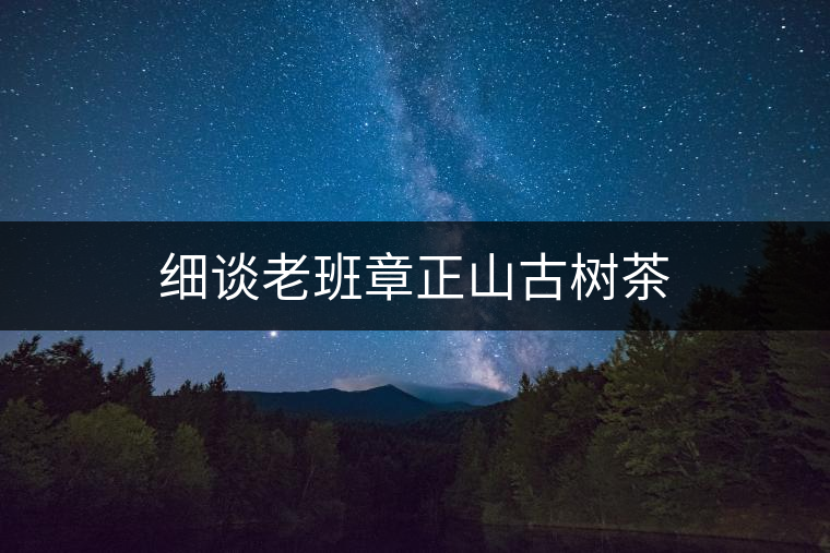 細(xì)談老班章正山古樹茶