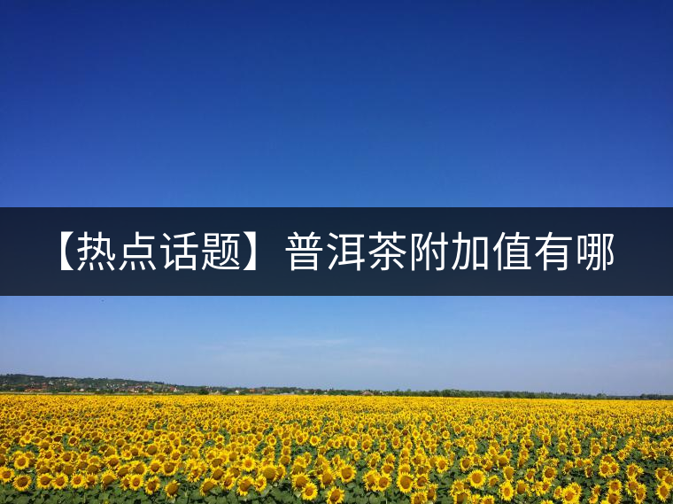 【熱點(diǎn)話題】普洱茶附加值有哪些？