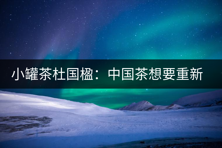 小罐茶杜國楹：中國茶想要重新走向世界，就要把用戶體驗變簡單