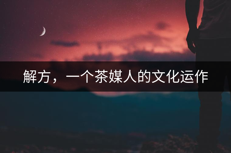 解方，一個(gè)茶媒人的文化運(yùn)作