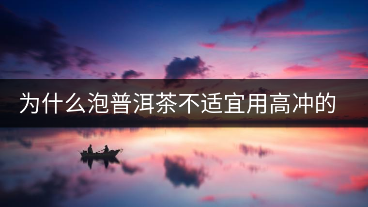為什么泡普洱茶不適宜用高沖的方式，是有道理的