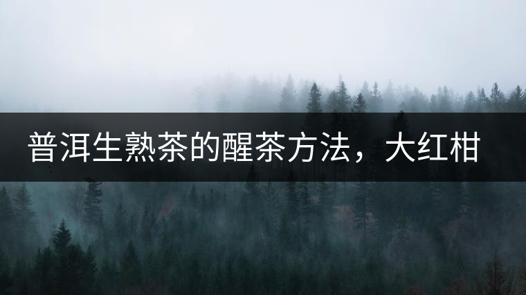 普洱生熟茶的醒茶方法，大紅柑與小青柑對(duì)比