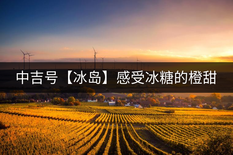 中吉號(hào)【冰島】感受冰糖的橙甜