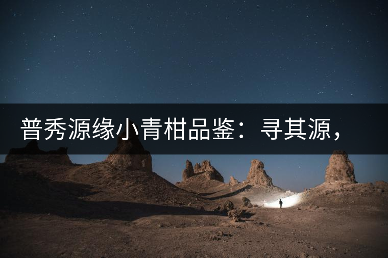 普秀源緣小青柑品鑒：尋其源，續(xù)柑與茶的美好緣分