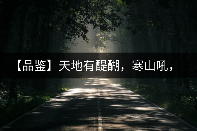 【品鑒】天地有醍醐，寒山吼，苦樂皆隨風