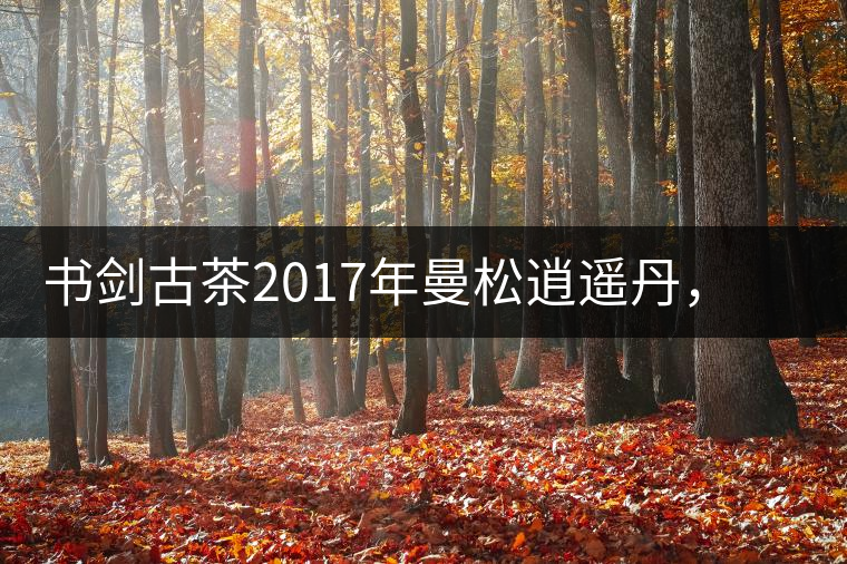 書劍古茶2017年曼松逍遙丹，把逍遙化進(jìn)曼松