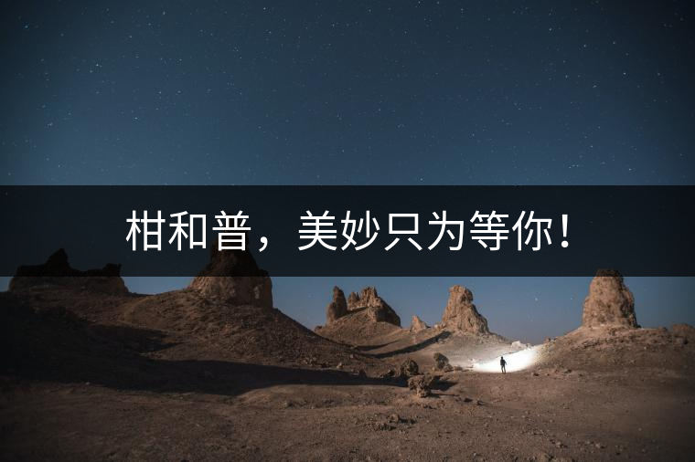 柑和普，美妙只為等你！