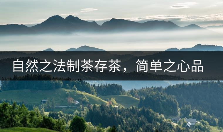 自然之法制茶存茶，簡單之心品茶