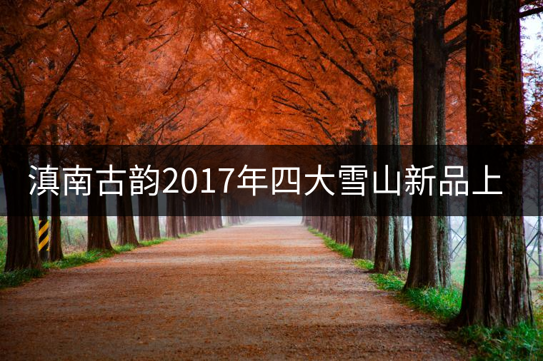 滇南古韻2017年四大雪山新品上市 滇南古韻2017年四大雪山新品上市