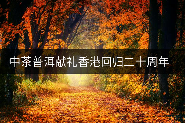 中茶普洱獻(xiàn)禮香港回歸二十周年紀(jì)念餅榮耀問世