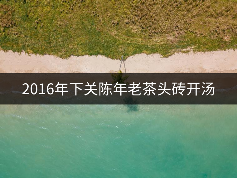 2016年下關(guān)陳年老茶頭磚開湯