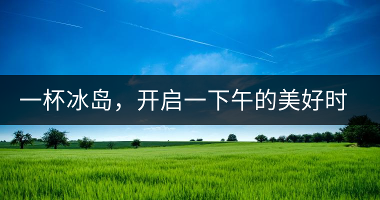 一杯冰島，開啟一下午的美好時(shí)光