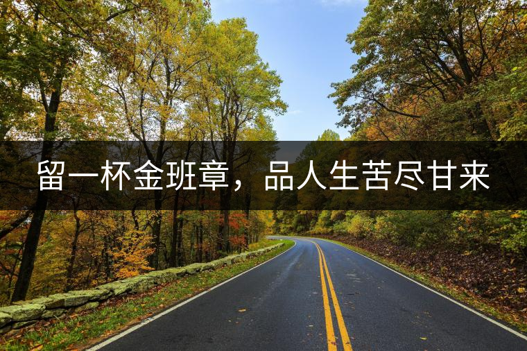 留一杯金班章，品人生苦盡甘來