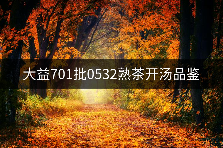 大益701批0532熟茶開湯品鑒 大益701批0532熟茶開湯品鑒