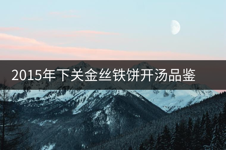 2015年下關(guān)金絲鐵餅開湯品鑒：香氣高揚、滋味綿和