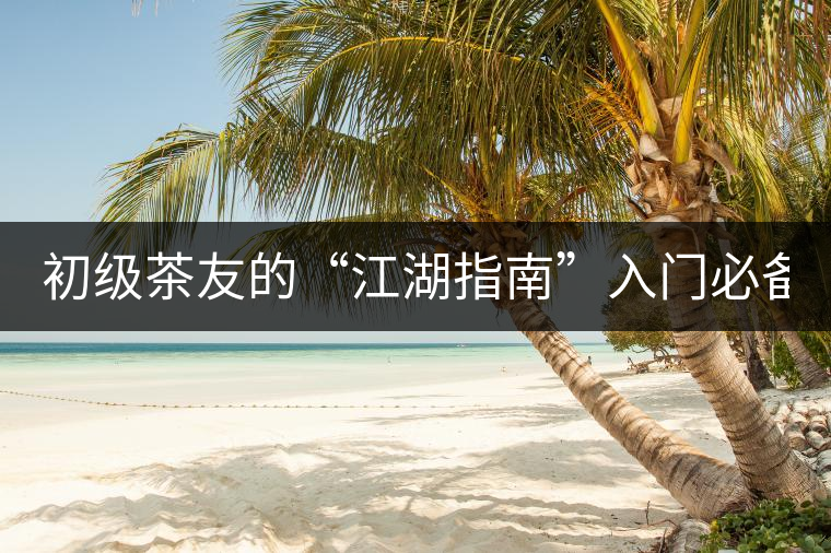 初級(jí)茶友的“江湖指南”入門必備白皮書！