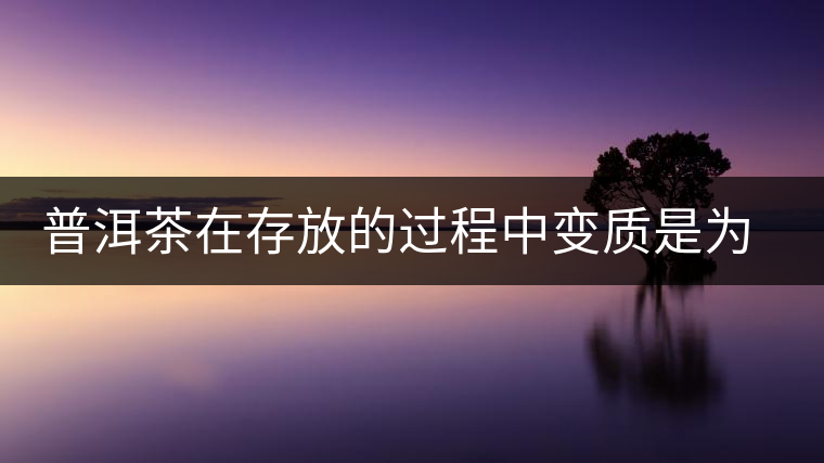 普洱茶在存放的過程中變質是為什么? 普洱茶在存放的過程中變質是為什么?