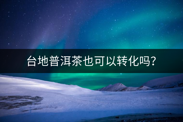 臺地普洱茶也可以轉(zhuǎn)化嗎？