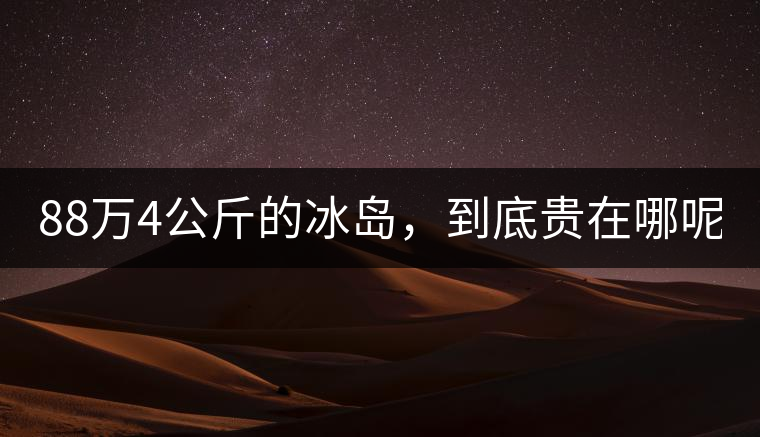 88萬4公斤的冰島，到底貴在哪呢？