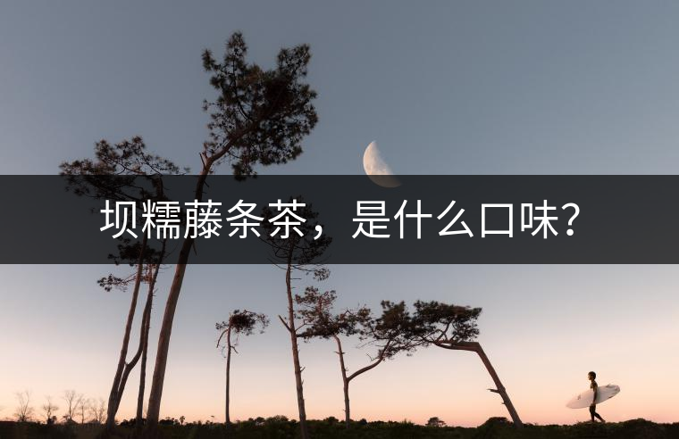 壩糯藤條茶，是什么口味？