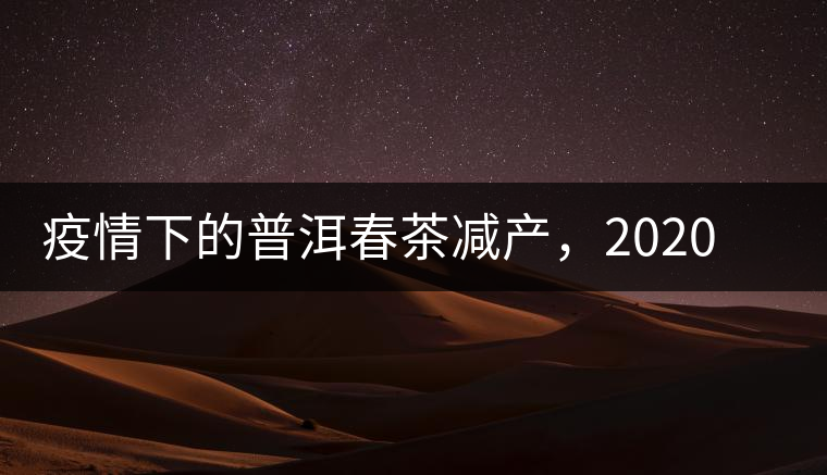 疫情下的普洱春茶減產(chǎn)，2020年價格“兩極分化”或成常態(tài)？