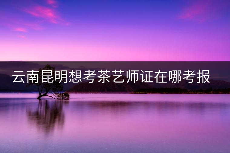 云南昆明想考茶藝師證在哪考報(bào)名及考試時(shí)間，哪個(gè)學(xué)校好？