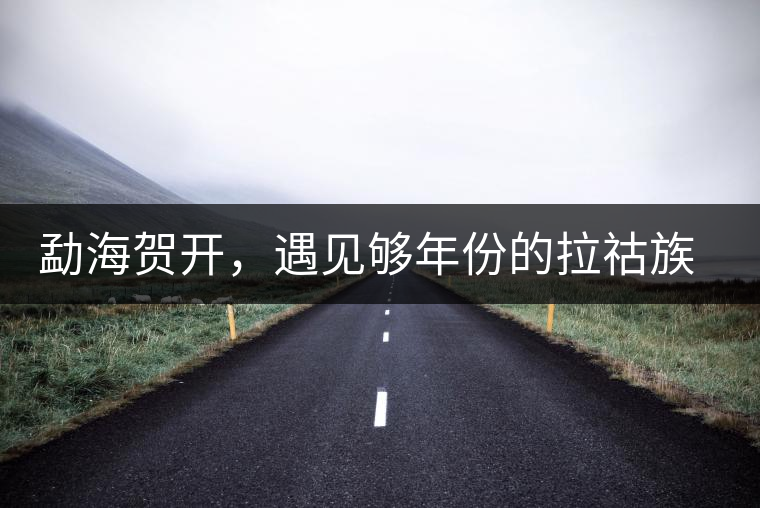 勐海賀開，遇見夠年份的拉祜族古茶園