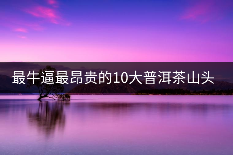 最牛逼最昂貴的10大普洱茶山頭，你造嗎？