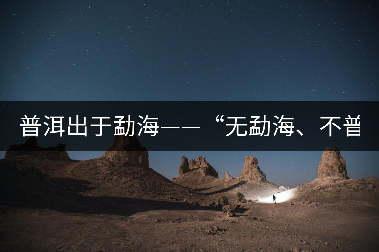 普洱出于勐?！盁o(wú)勐海、不普洱”