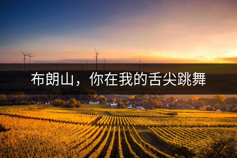 布朗山，你在我的舌尖跳舞