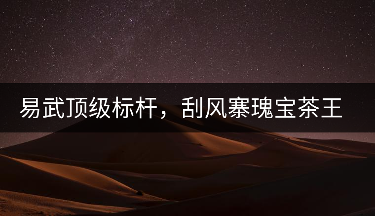 易武頂級標桿，刮風寨瑰寶茶王樹古樹茶