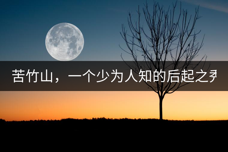 苦竹山，一個少為人知的后起之秀！