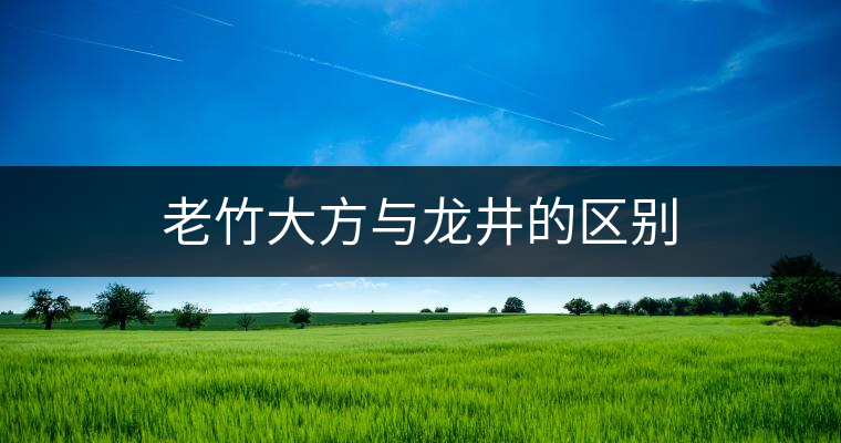 老竹大方與龍井的區(qū)別 老竹大方與龍井的區(qū)別