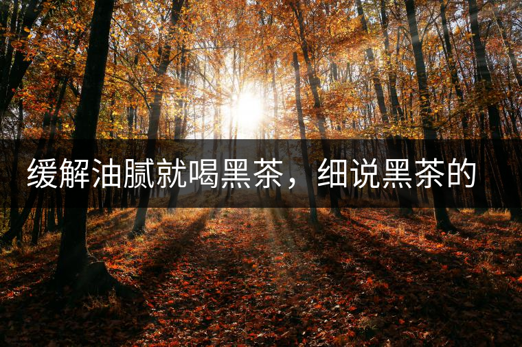 緩解油膩就喝黑茶，細(xì)說黑茶的功效和好處