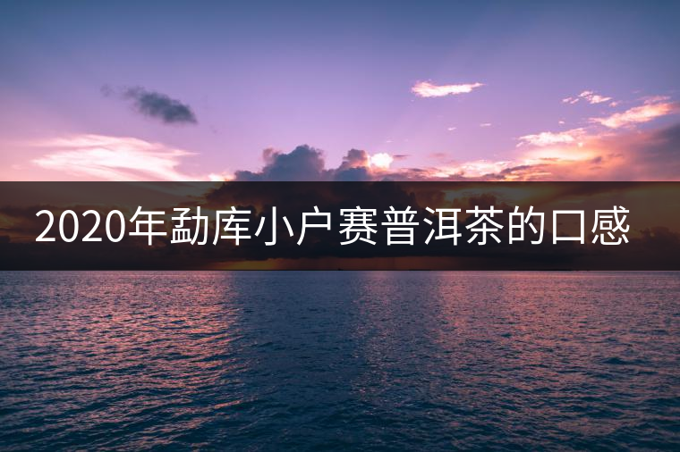 2020年勐庫(kù)小戶(hù)賽普洱茶的口感特點(diǎn)-易武中聘號(hào)