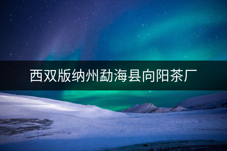 西雙版納州勐?？h向陽茶廠