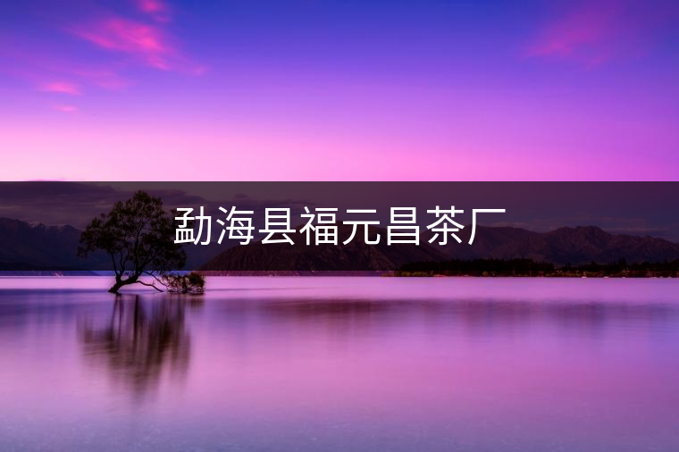 勐?？h福元昌茶廠