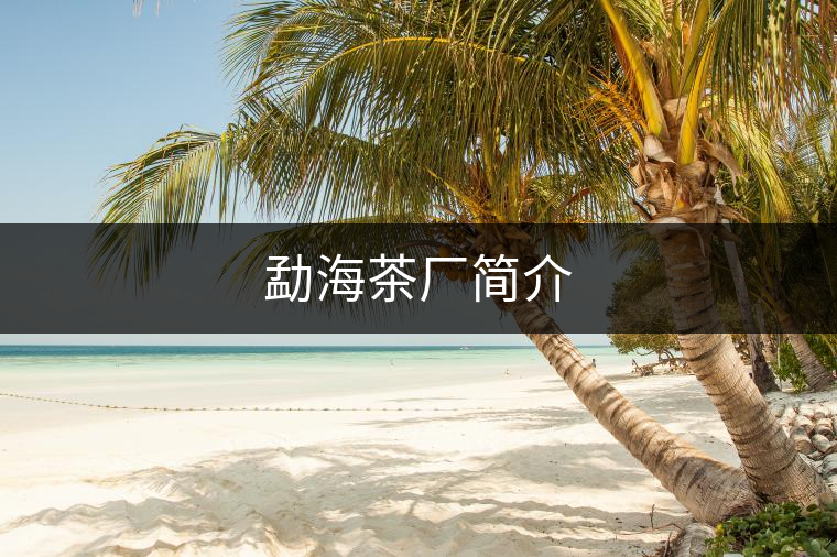 勐海茶廠簡(jiǎn)介