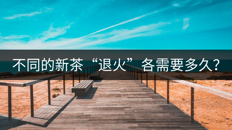 不同的新茶“退火”各需要多久？