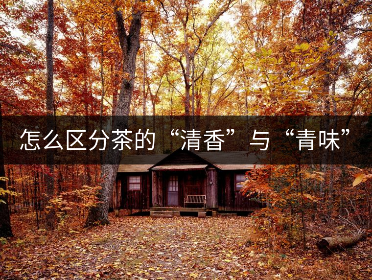 怎么區(qū)分茶的“清香”與“青味”？