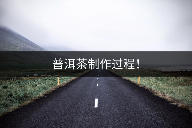 普洱茶制作過程！