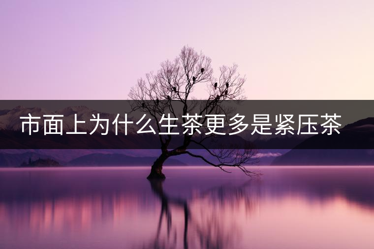 市面上為什么生茶更多是緊壓茶而非散茶？