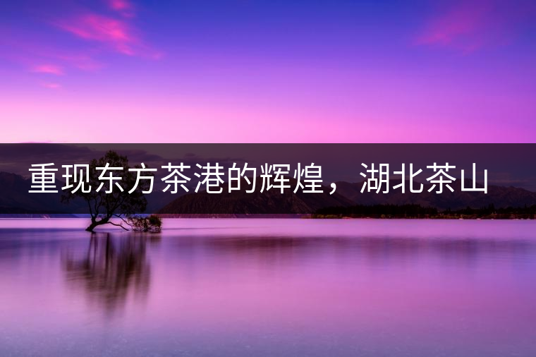 重現(xiàn)東方茶港的輝煌，湖北茶山分布介紹