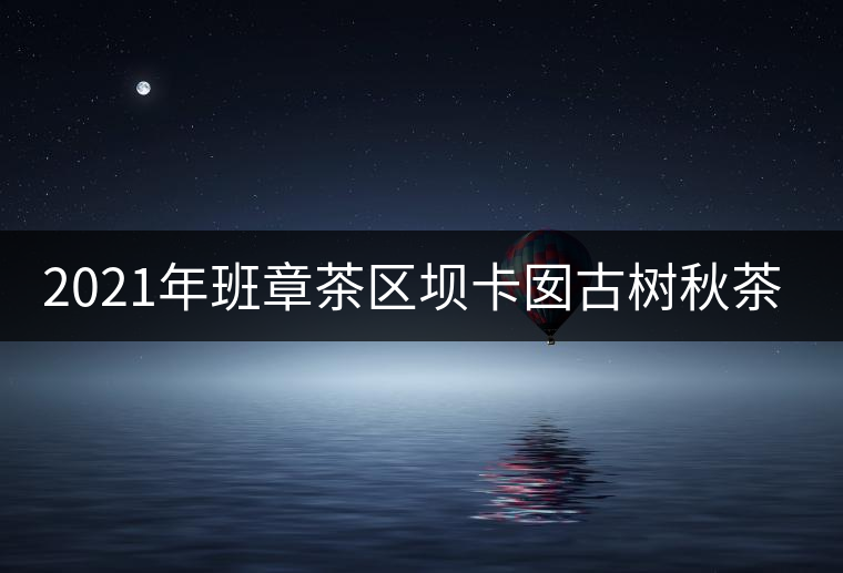 2021年班章茶區(qū)壩卡囡古樹秋茶特點？