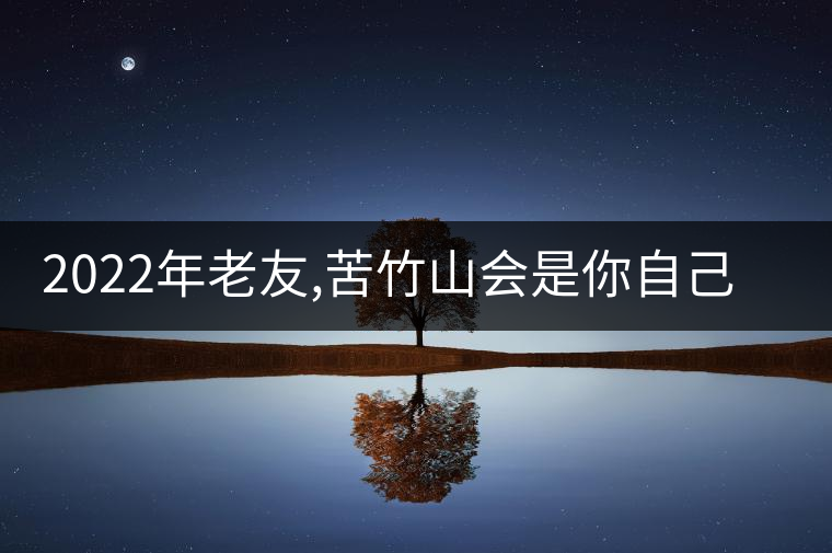 2022年老友,苦竹山會(huì)是你自己的標(biāo)桿茶嗎?