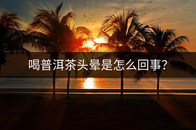 喝普洱茶頭暈是怎么回事？