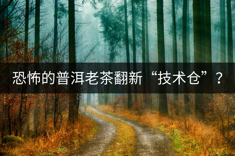 恐怖的普洱老茶翻新“技術(shù)倉(cāng)”？
