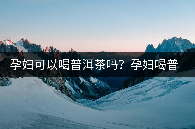 孕婦可以喝普洱茶嗎？孕婦喝普洱茶如何沖泡